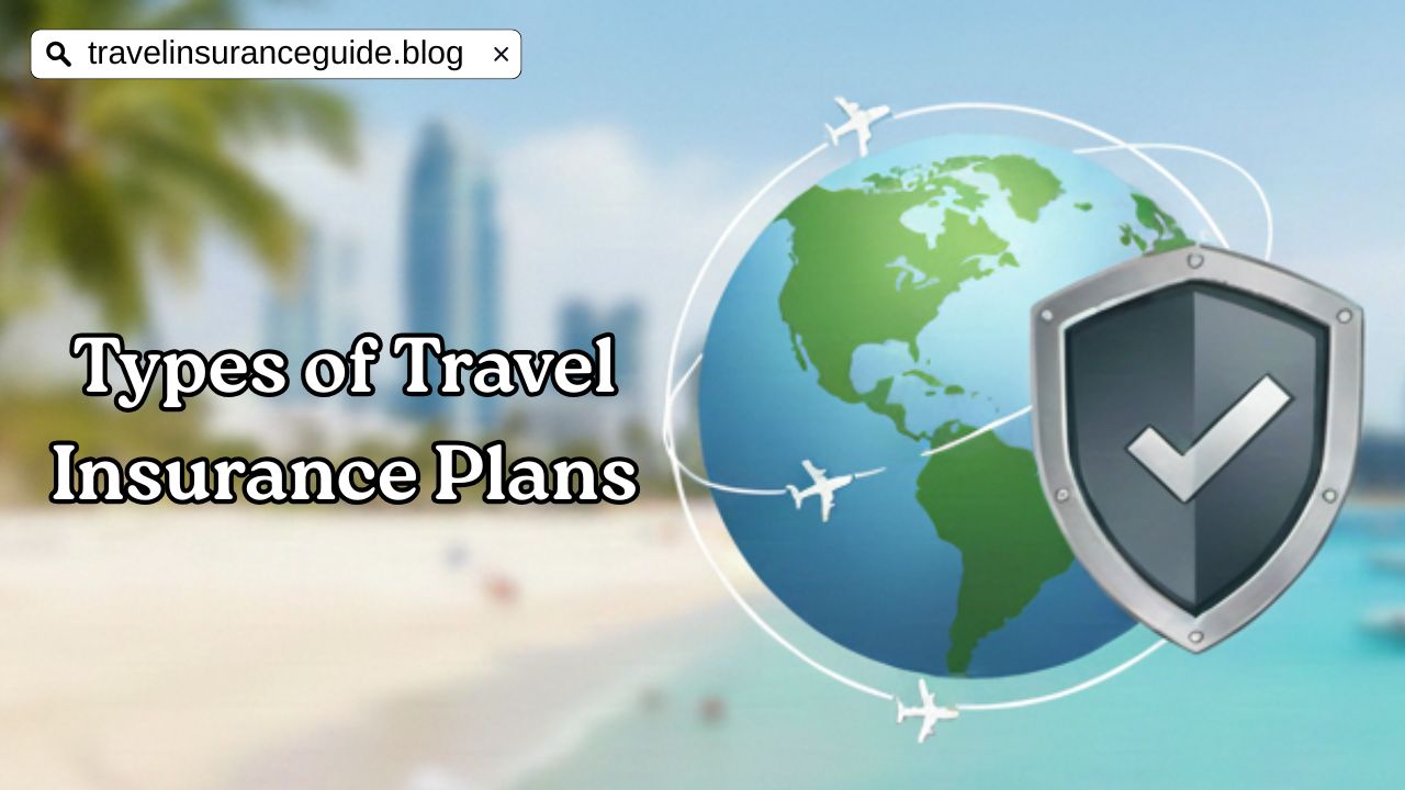 Types of travel insurance plans — comparison of medical, trip cancellation, baggage and global coverage options.