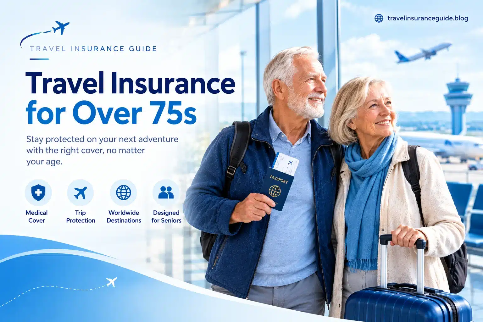 Travel insurance for over 75s at an airport